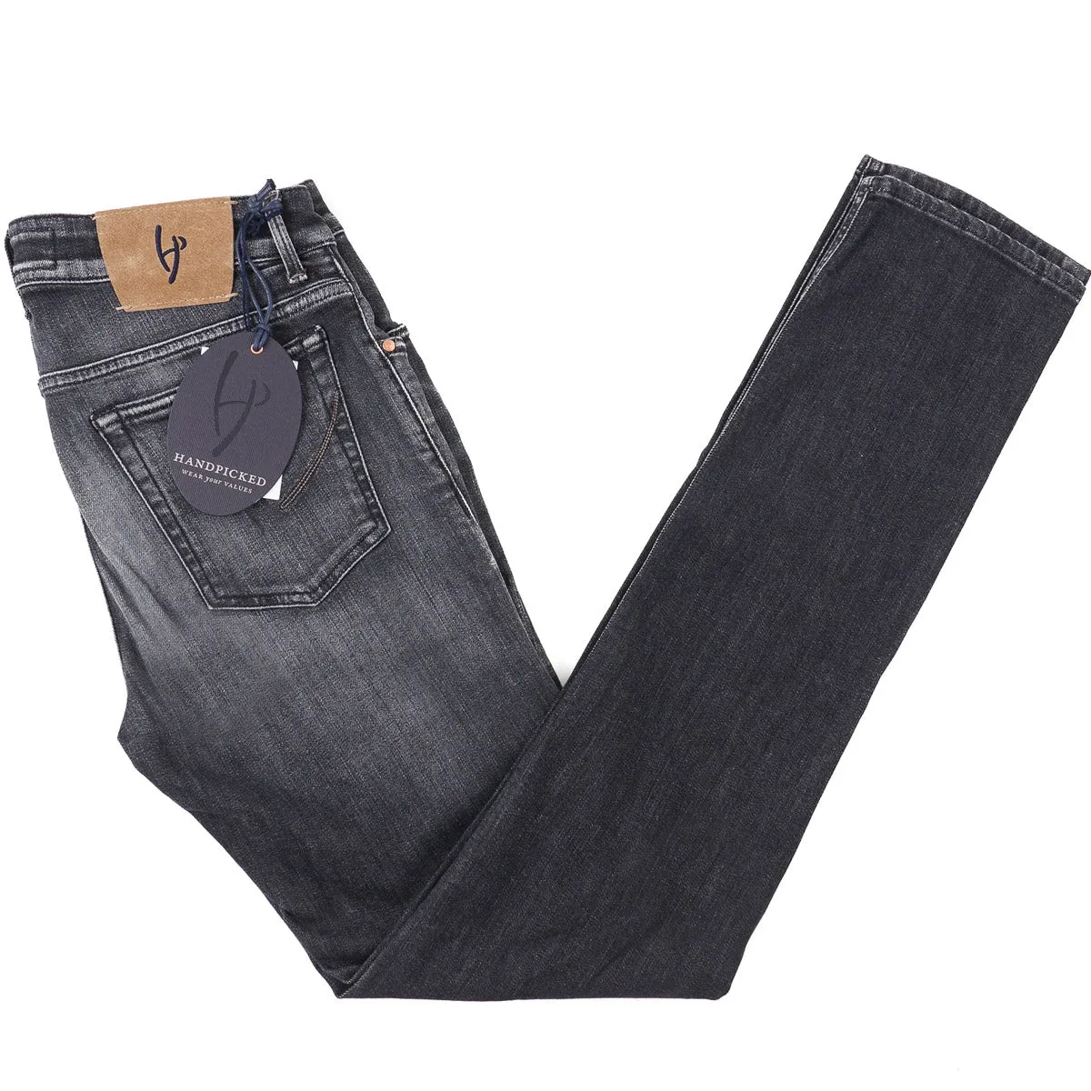 Handpicked 'Ravello' Slim-Fit Denim Jeans