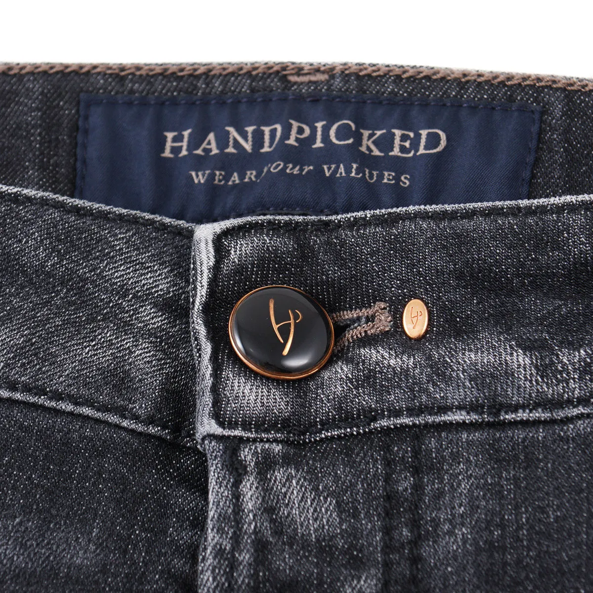 Handpicked 'Ravello' Slim-Fit Denim Jeans