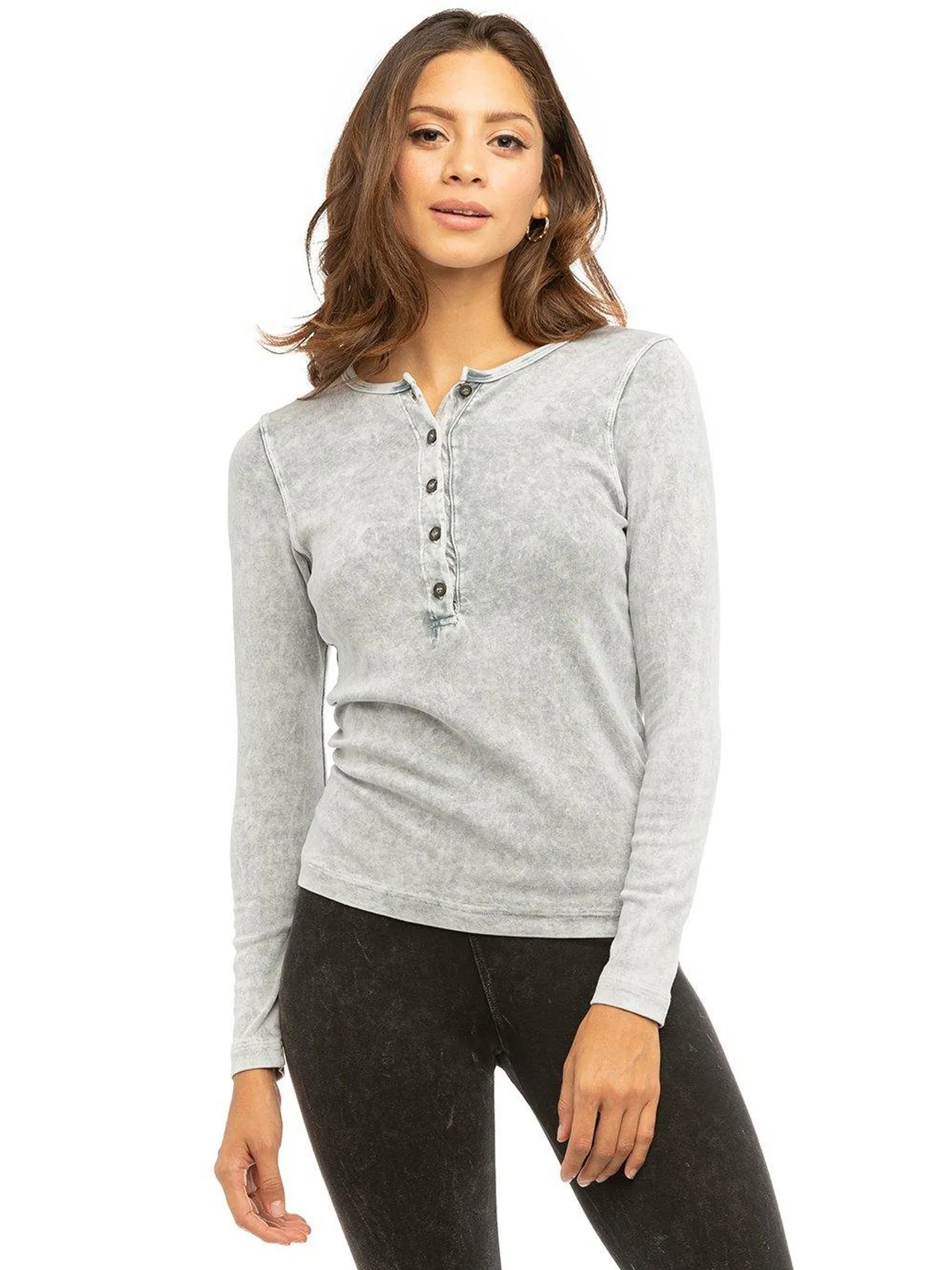 Hard Tail Long Sleeve Henley Shirt T-219