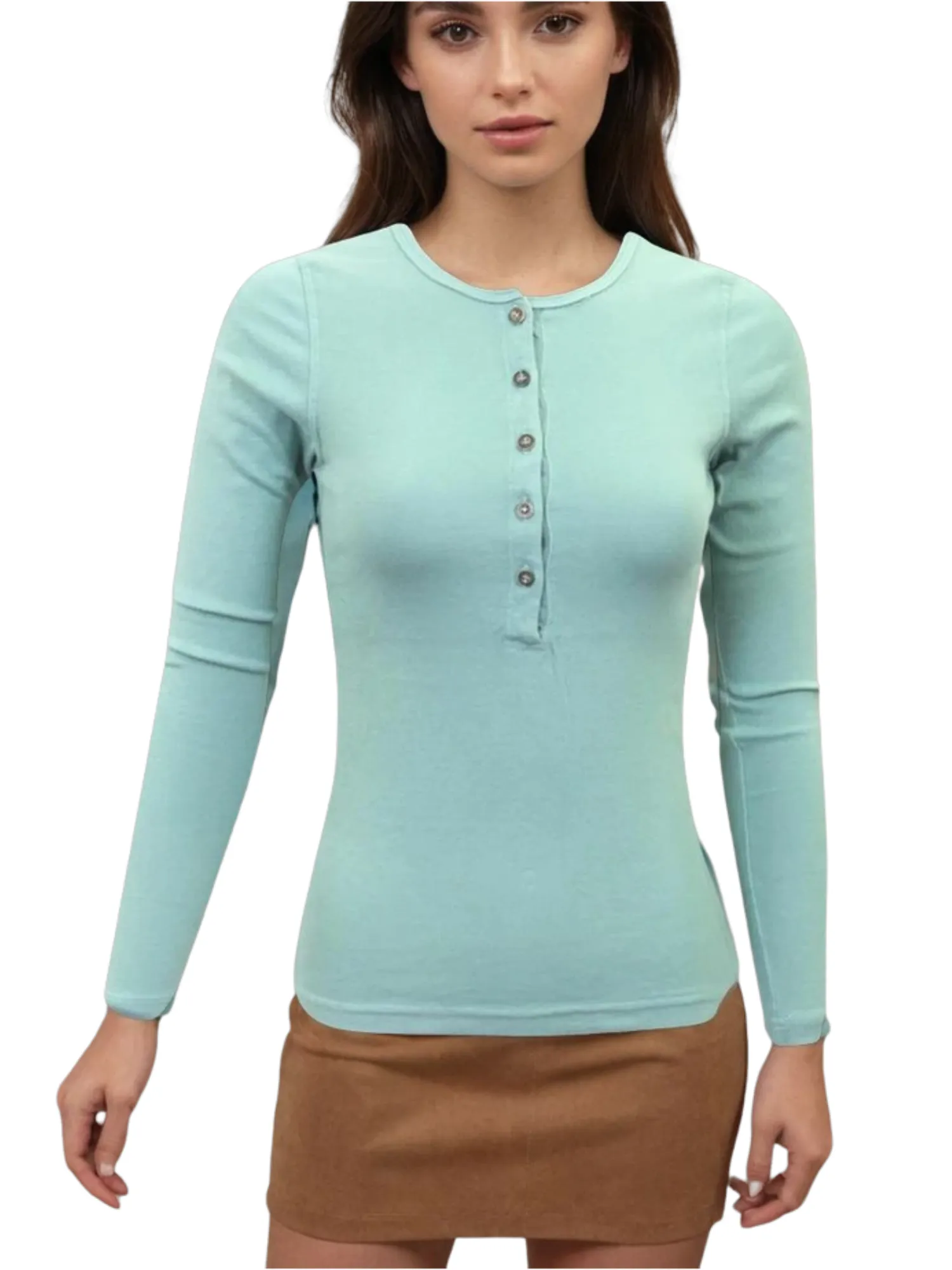 Hard Tail Long Sleeve Henley Shirt T-219