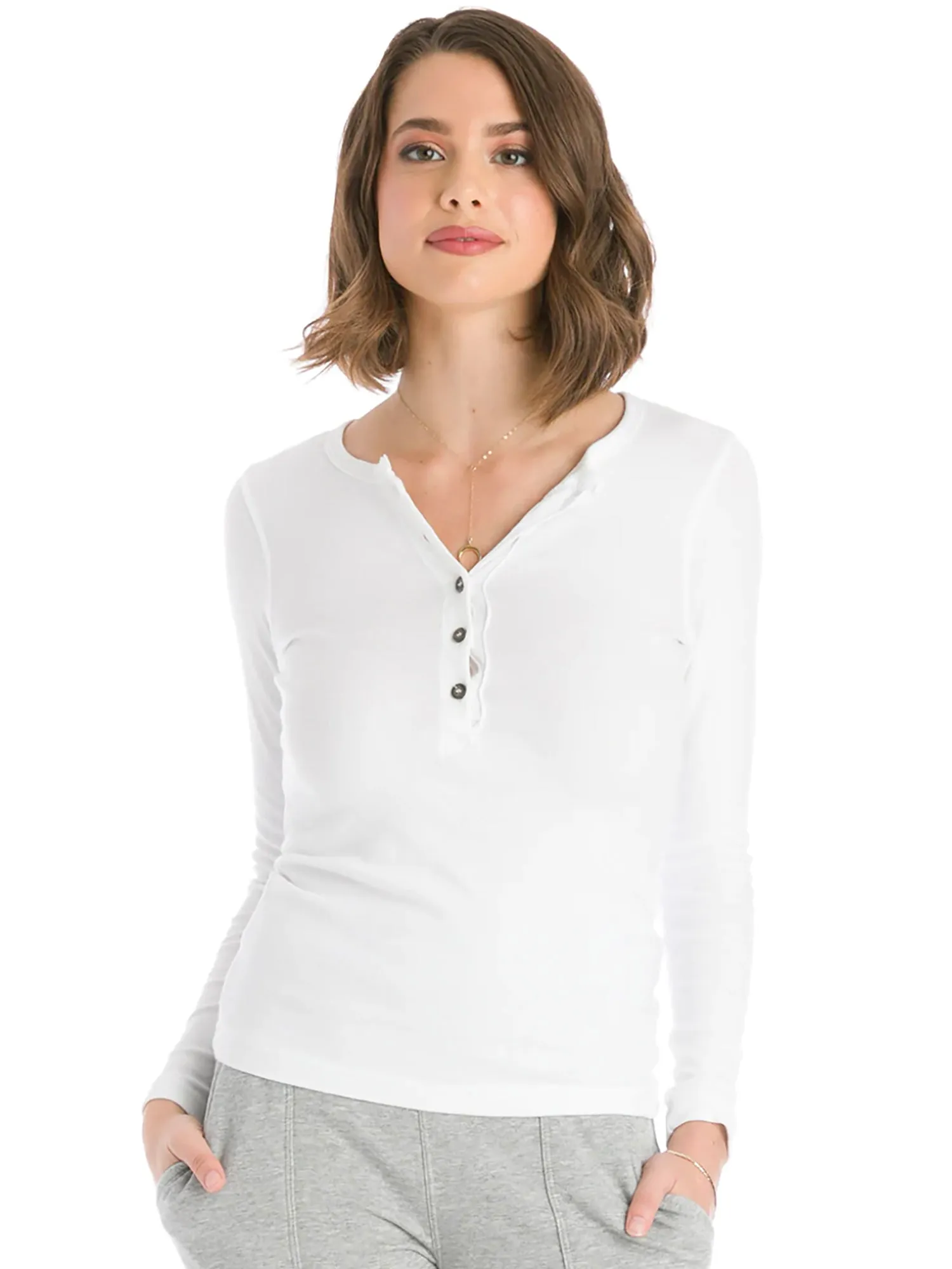 Hard Tail Long Sleeve Henley Shirt T-219