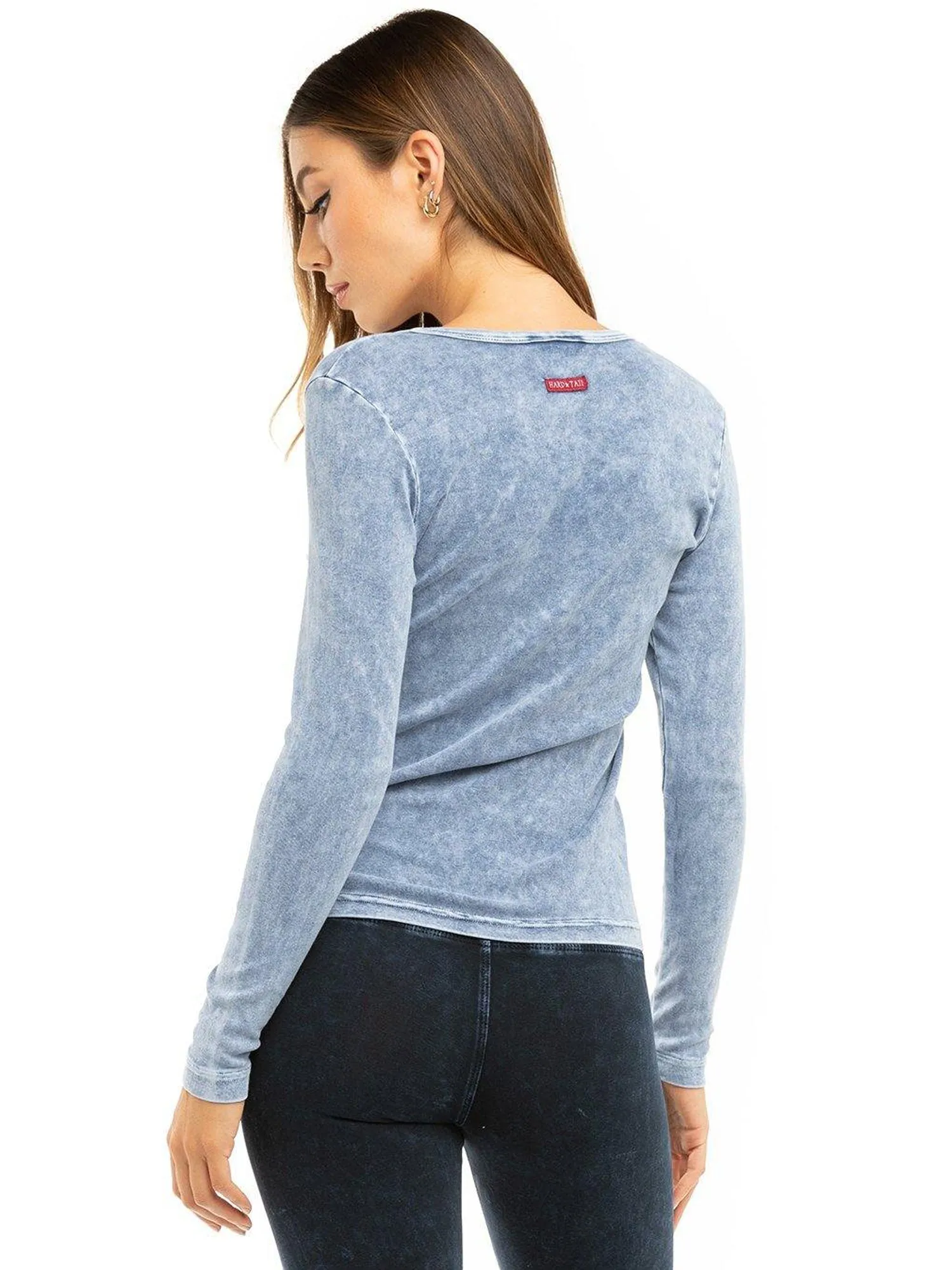 Hard Tail Long Sleeve Henley Shirt T-219