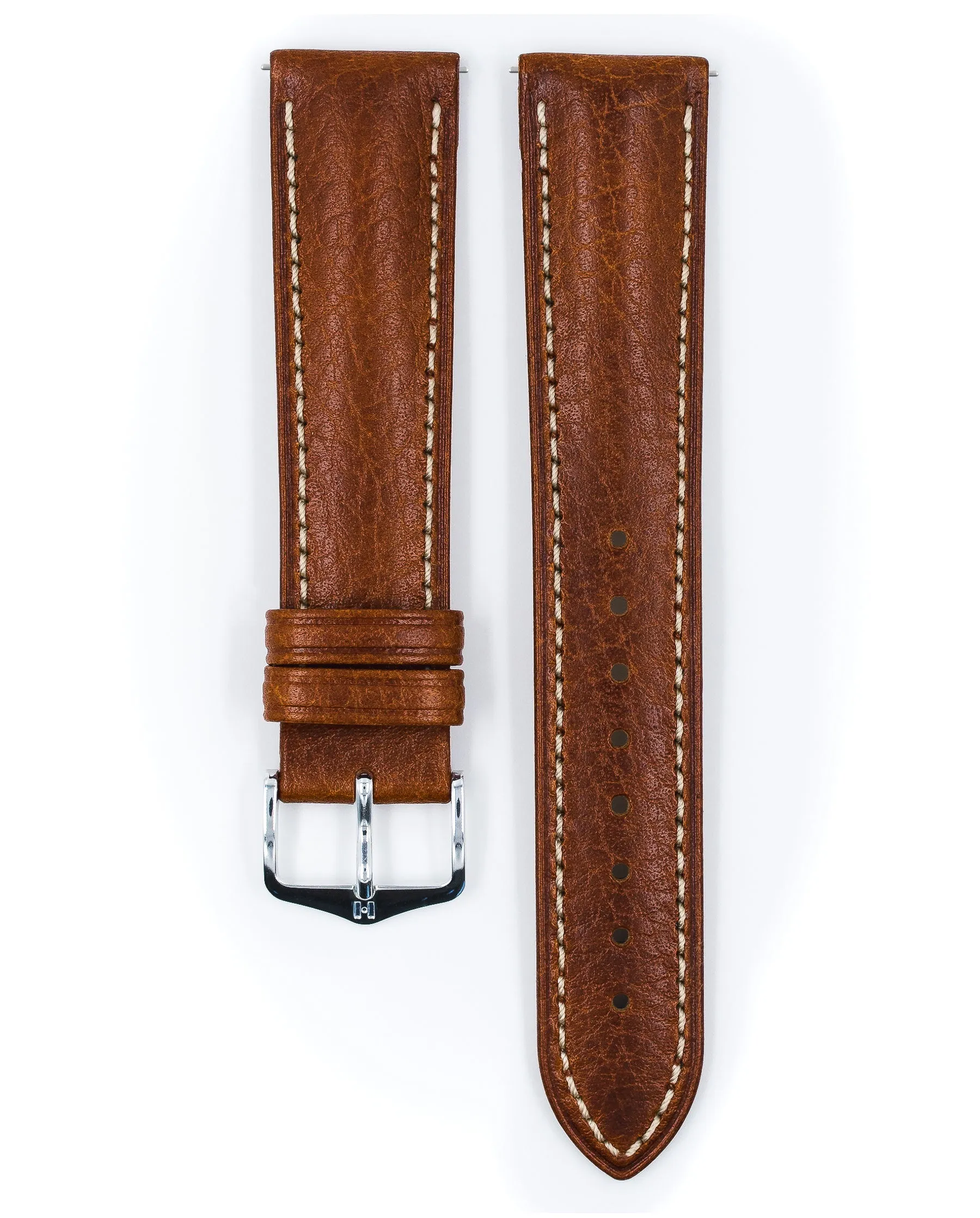 HIRSCH BOSTON Buffalo Calfskin Watch Strap  013 02