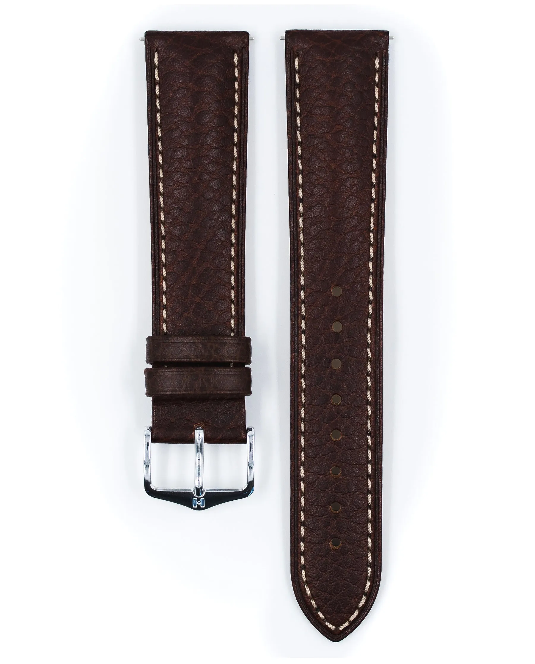 HIRSCH BOSTON Buffalo Calfskin Watch Strap  013 02