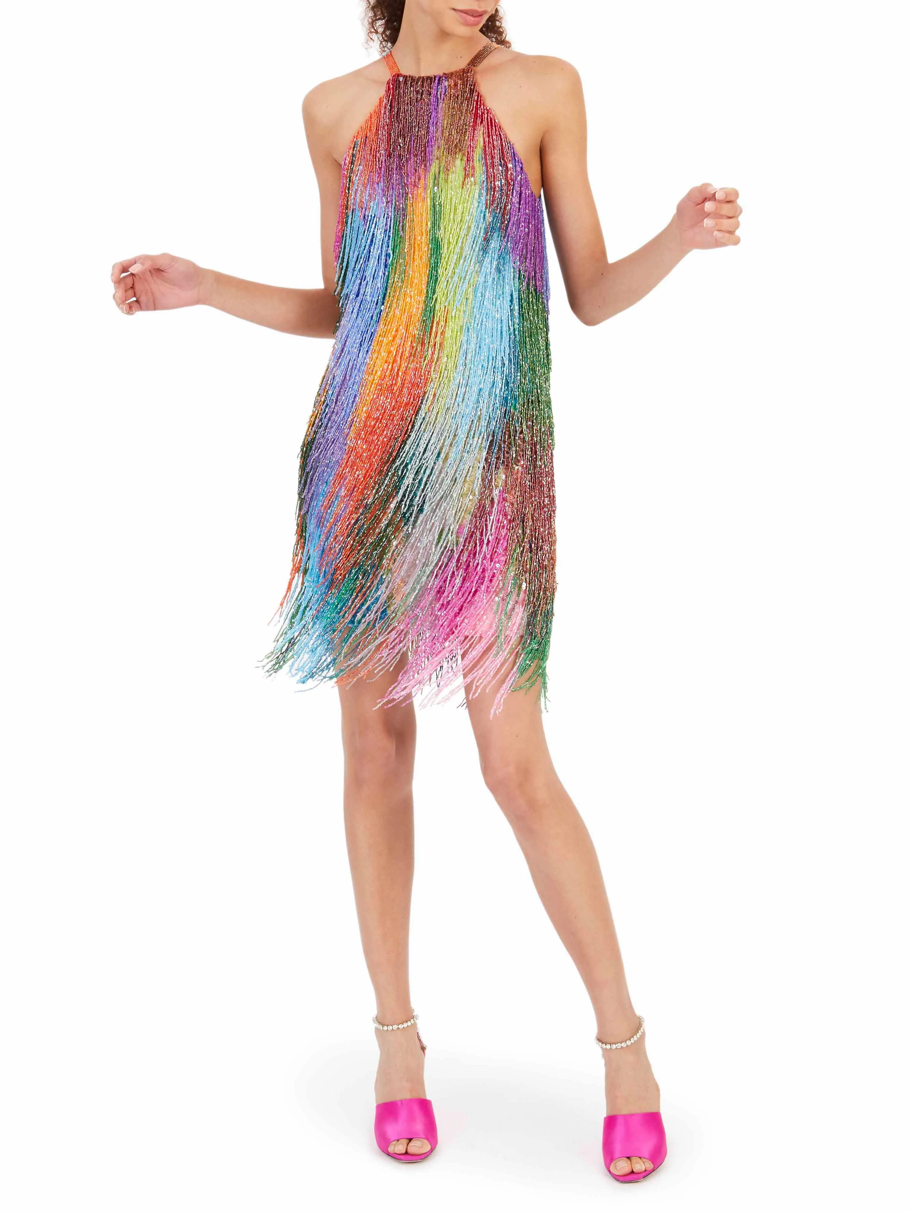 Holi Fringe Mini Dress