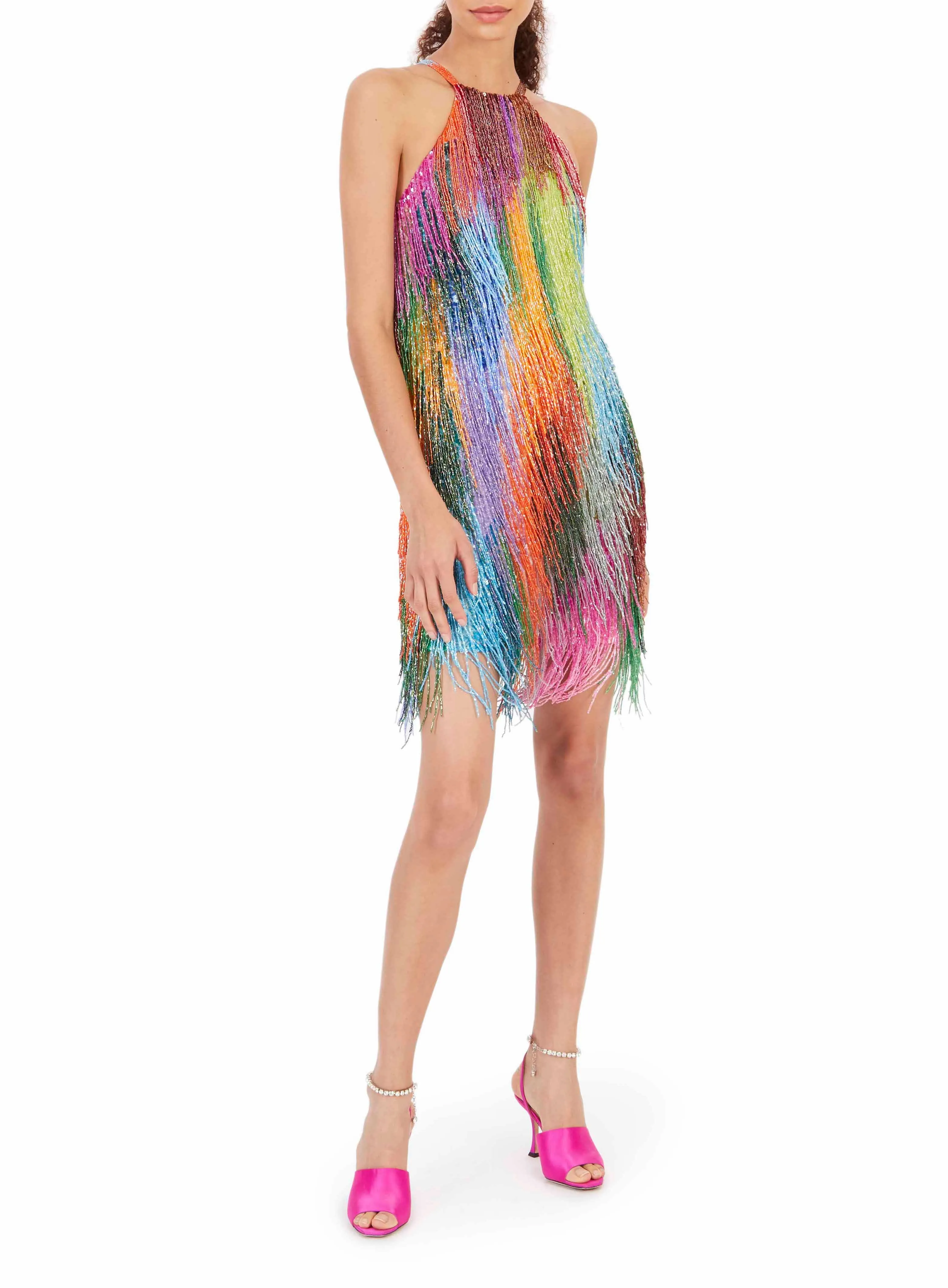 Holi Fringe Mini Dress