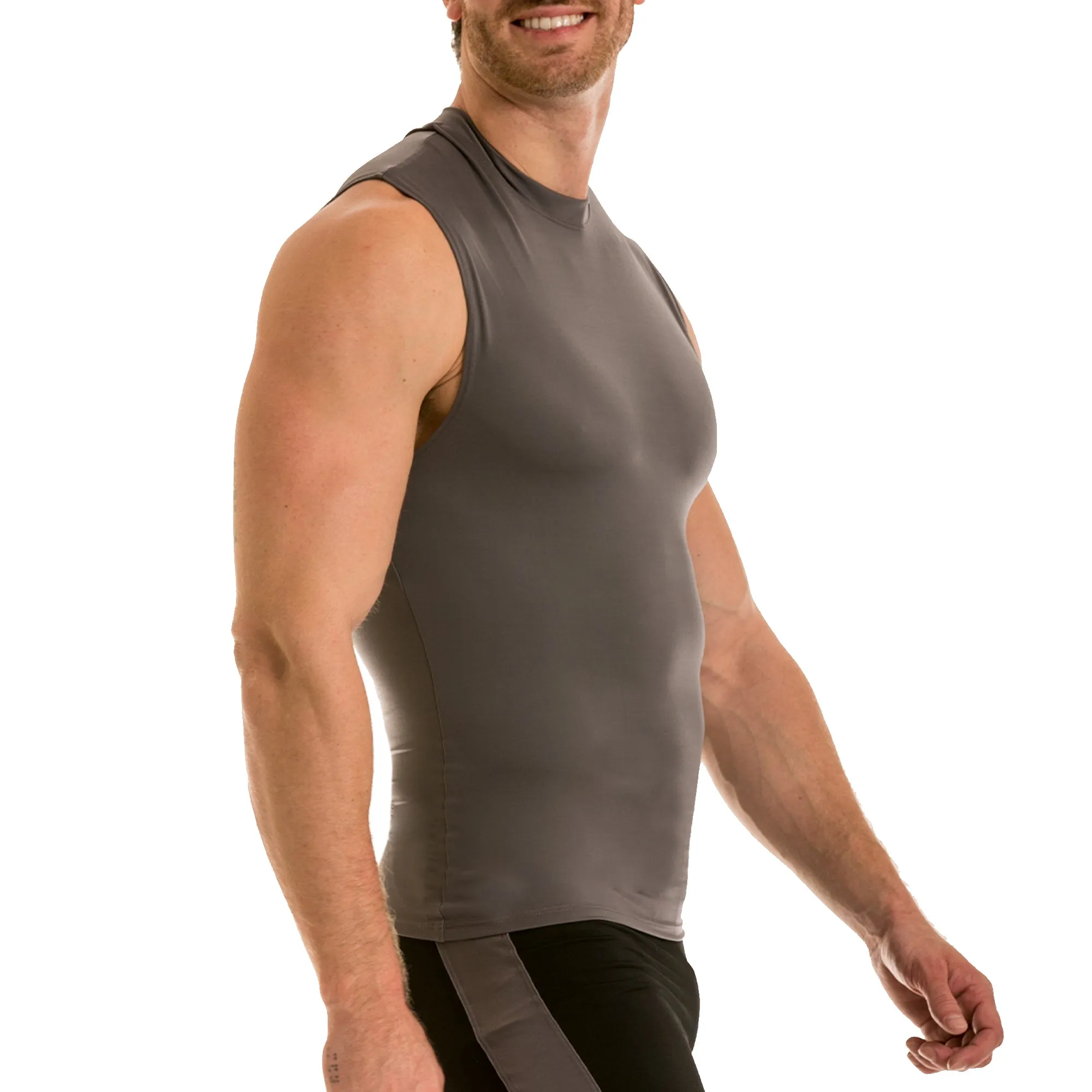 Insta Slim Activewear Basic Compression T-Shirt Sleeveless MA2018