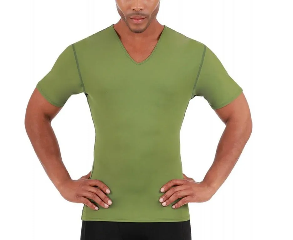 Insta Slim Big and Tall Compression Short Sleeve V-Neck 2VAT001BT