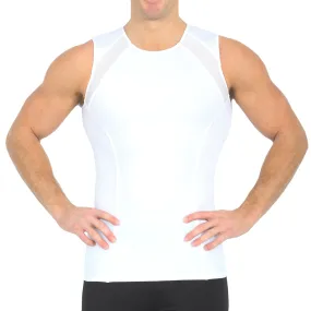 Insta Slim Compression Side & Back Mesh Panel Sleeveless Crew Neck MSC2307