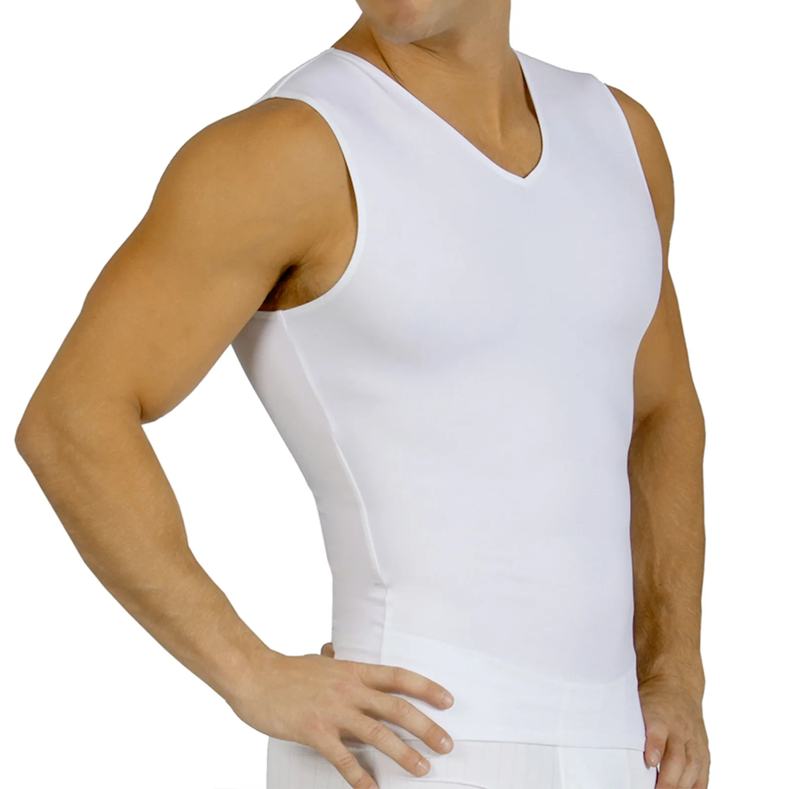 Insta Slim Compression Sleeveless V-Neck Tank VS00N1