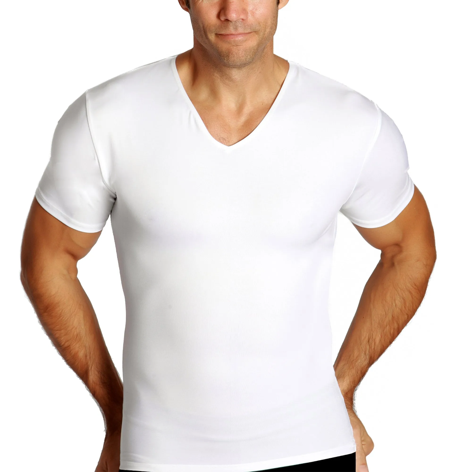 Insta Slim Compression V-Neck  Shirt VS0001