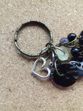 Keychain Gothic Buttons Bag Charm