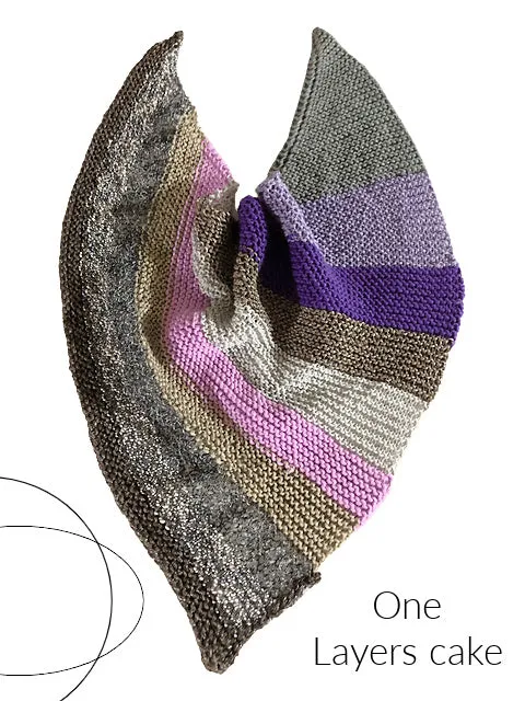 Layered kerchief, knit kit