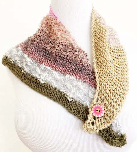 Layered kerchief, knit kit