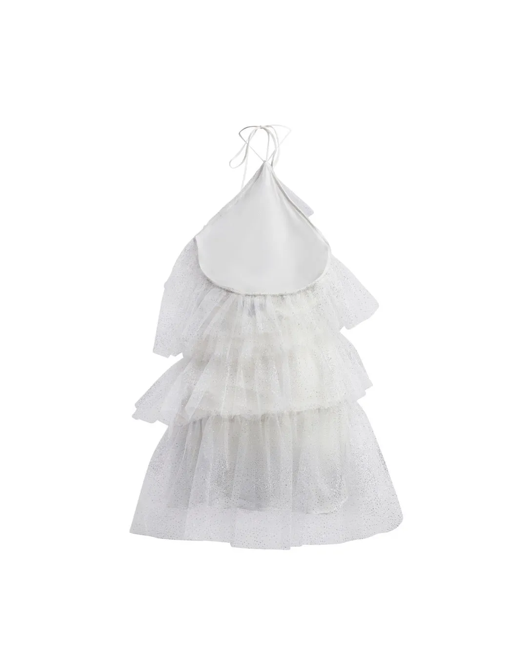 LOU DRESS SPARKLE BLANC