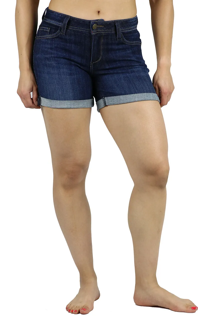 Maria 5" Inseam Shorts Dark Wash