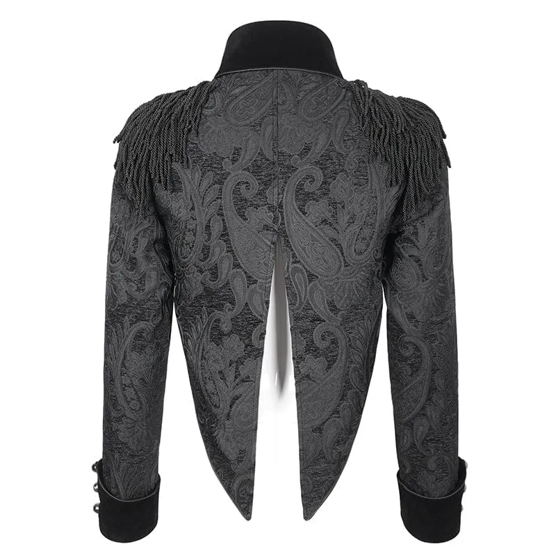 Men's Gothic Tassels Swallow-tailed Jacket