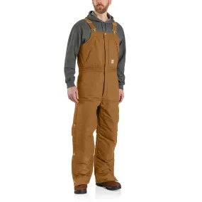 Men's Insulated Bib Overall - Loose Fit - Firm Duck - 4 Extreme Warmth Rating