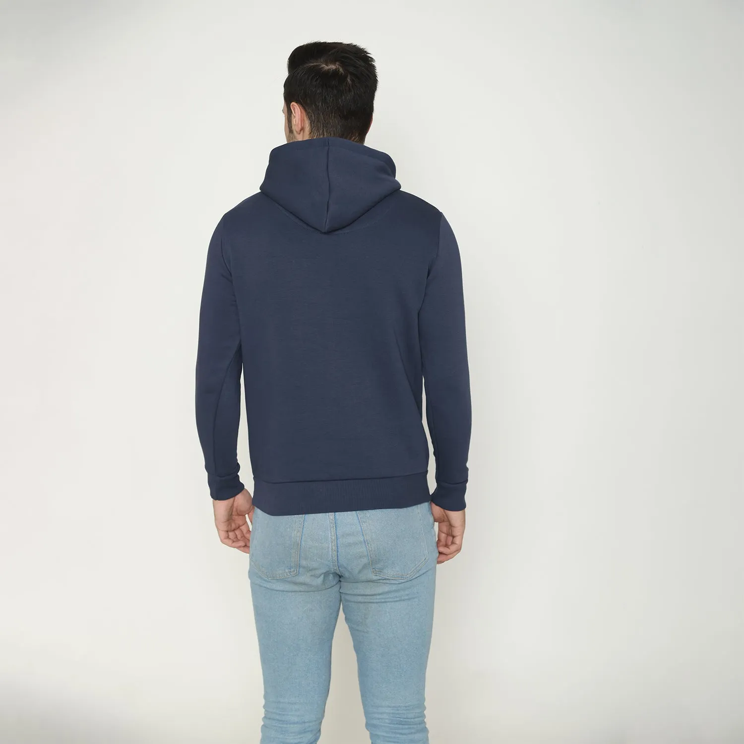 Men's Solid Hoodie Sweatshirt - Navy