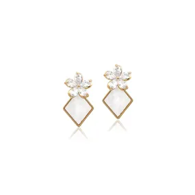 Mother of Pearl Gold Earrings