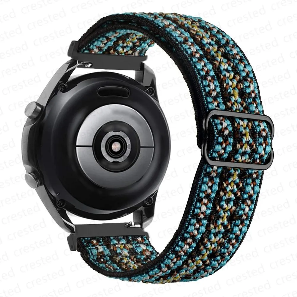 Nylon Adjustable Elastic watchband bracelet For Samsung Galaxy Huawei Amazfit Watch.