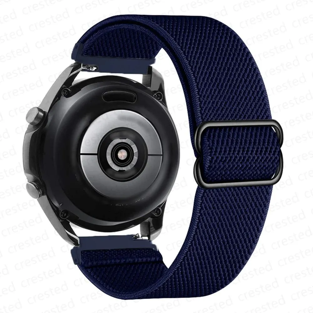 Nylon Adjustable Elastic watchband bracelet For Samsung Galaxy Huawei Amazfit Watch.