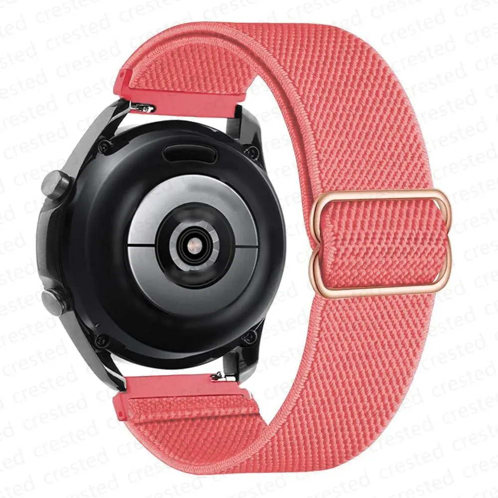 Nylon Adjustable Elastic watchband bracelet For Samsung Galaxy Huawei Amazfit Watch.