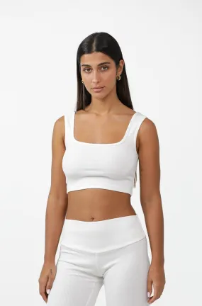 Organic Cotton & Bamboo Ribbed Strap Top