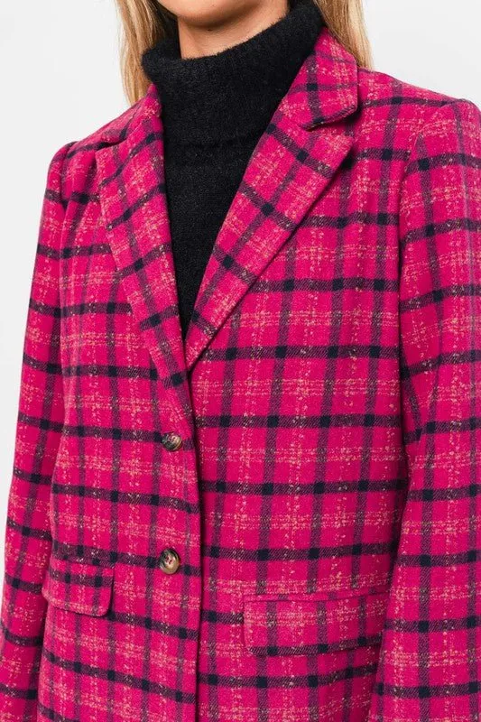 Pink Blazer Coat