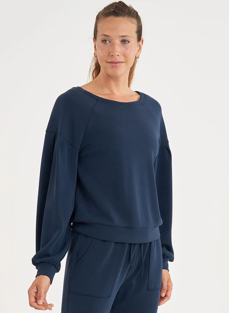 Pleated Pullover