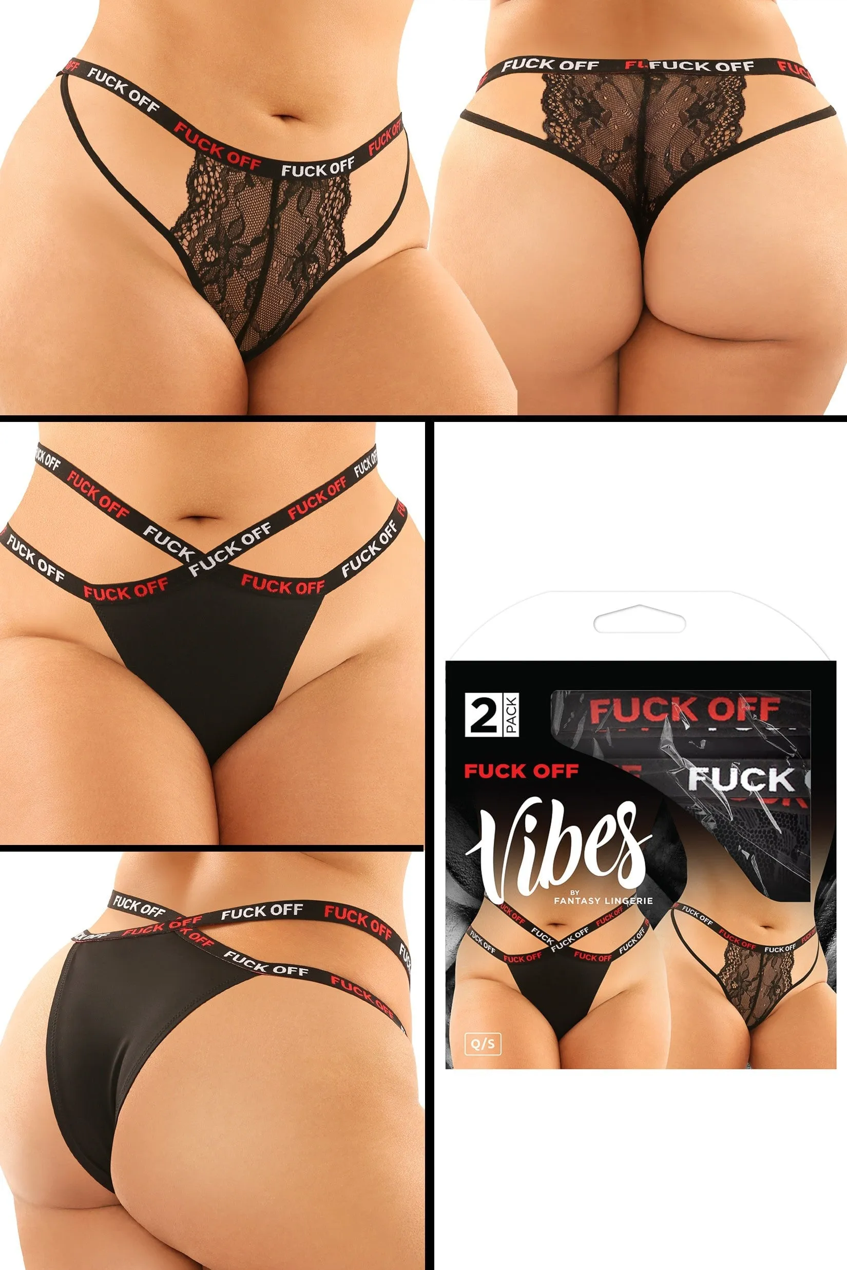 "Fuck Off" Buddy Panty Pack