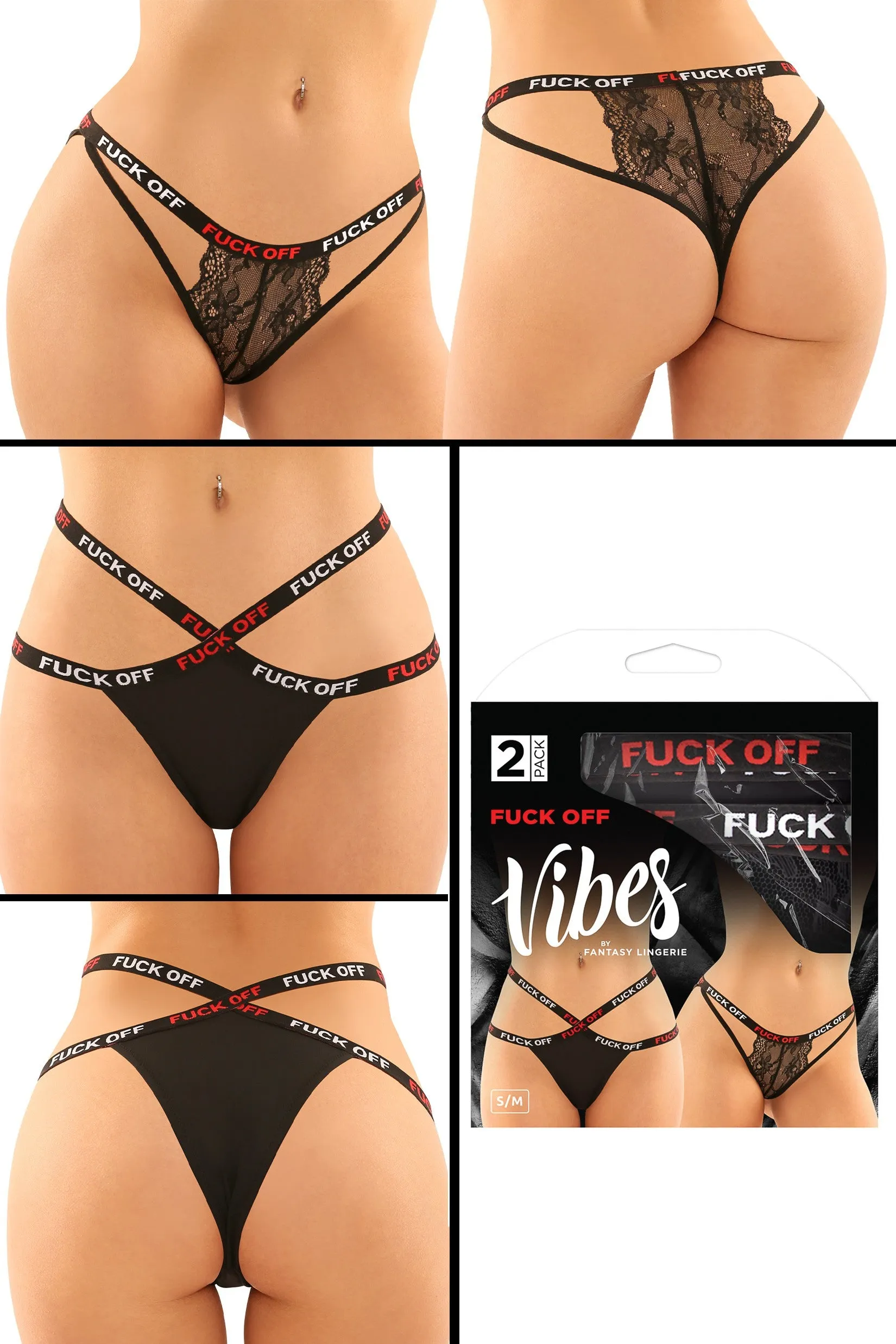 "Fuck Off" Buddy Panty Pack