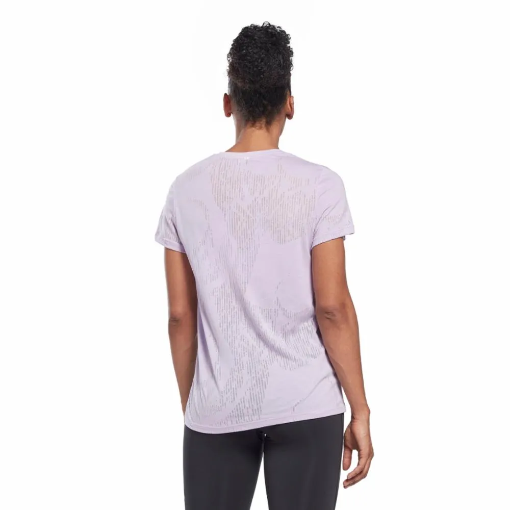 Reebok Apparel Women Burnout T-Shirt PUROAS