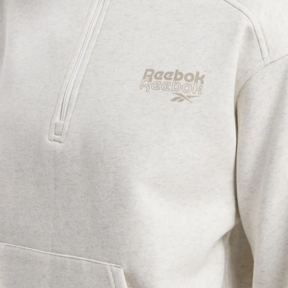 Reebok Apparel Women Reebok ID Energy Fleece Quarter-Zip CHAMEL