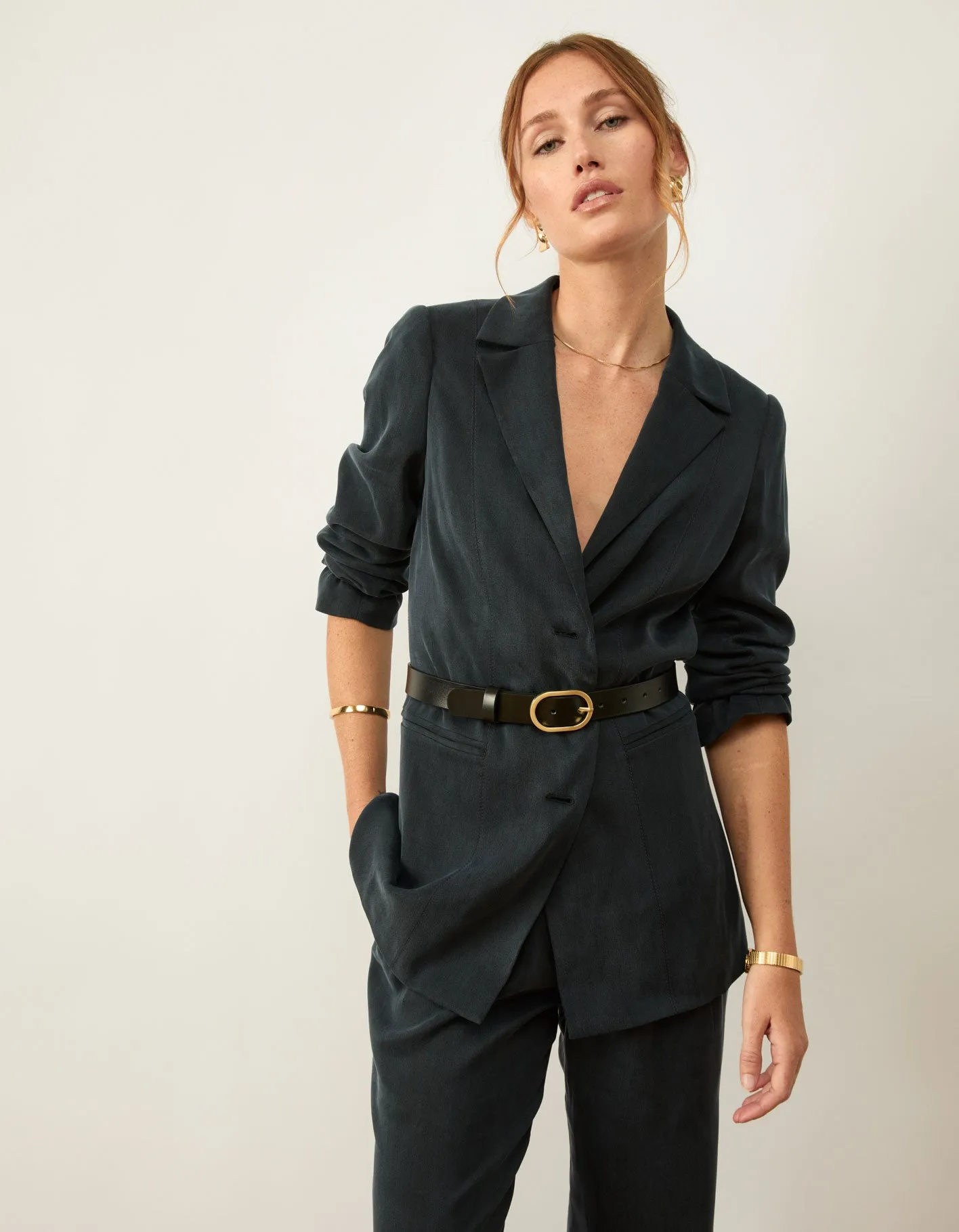 Relaxed Longline Blazer