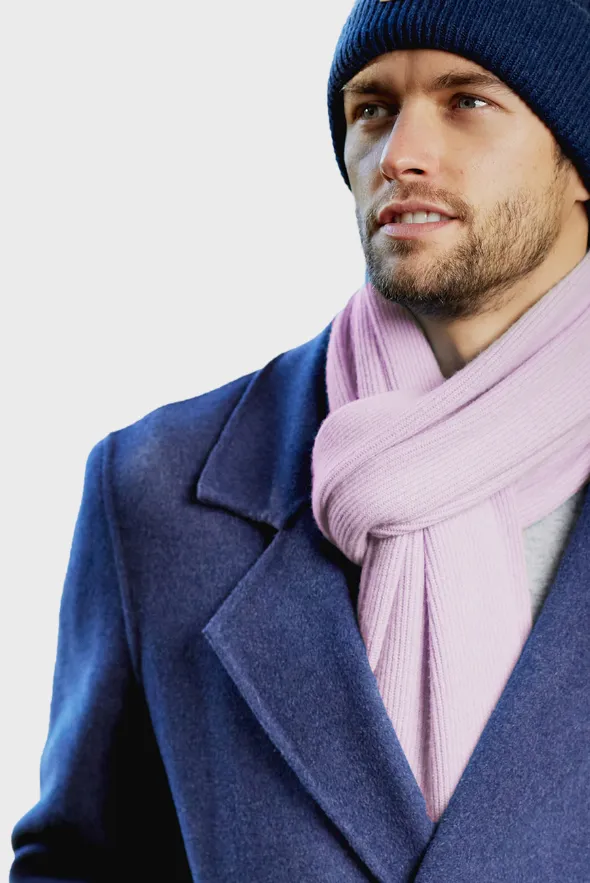 Ribbed Cashmere Scarf