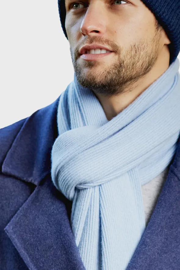 Ribbed Cashmere Scarf