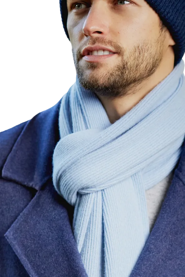 Ribbed Cashmere Scarf