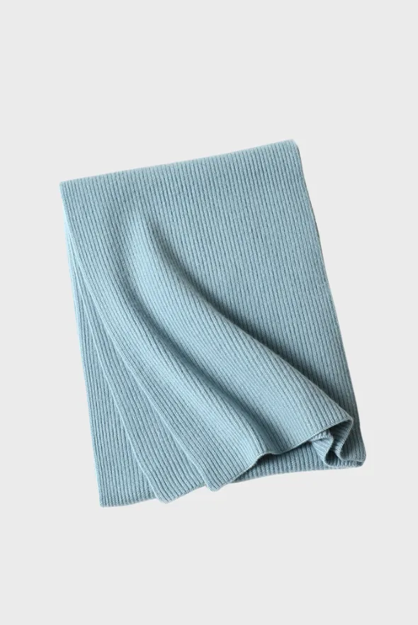 Ribbed Cashmere Scarf