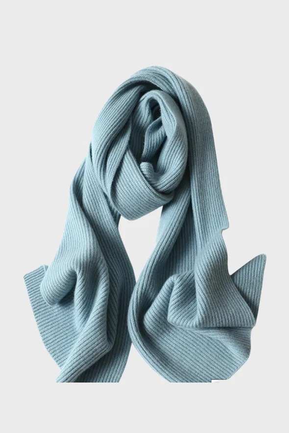 Ribbed Cashmere Scarf