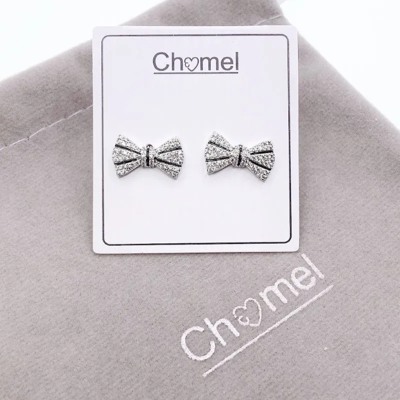 Ribbon Cubic Zirconia Earring