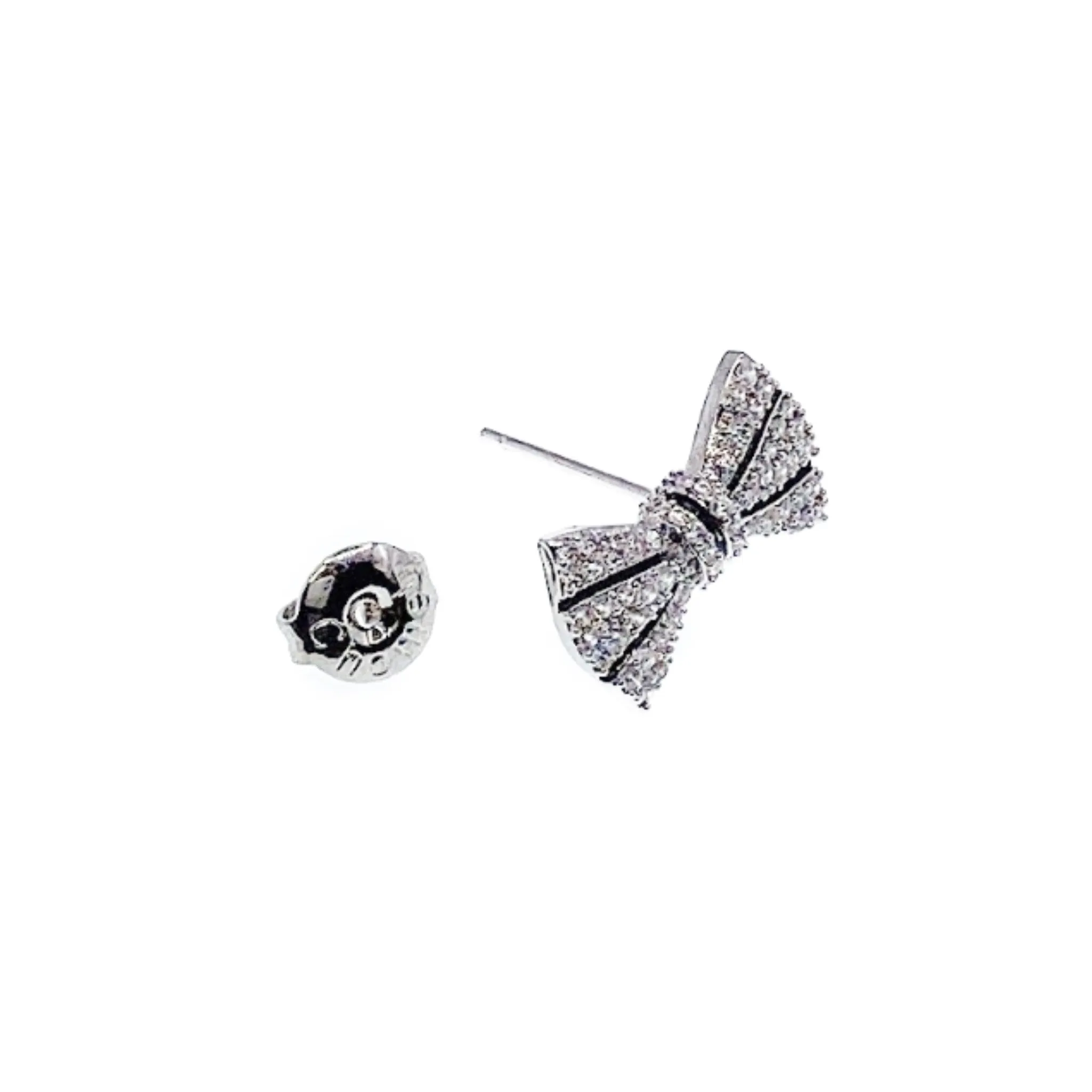 Ribbon Cubic Zirconia Earring