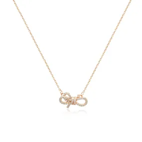 Ribbon Cubic Zirconia Necklace