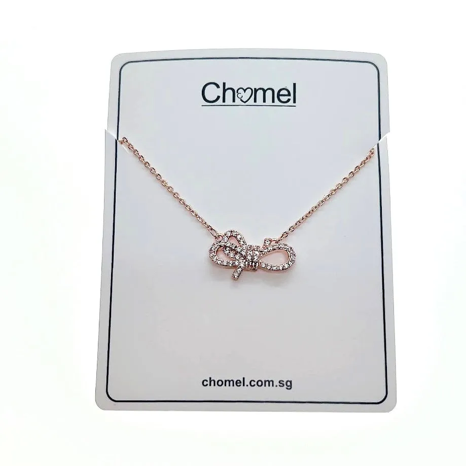 Ribbon Cubic Zirconia Necklace