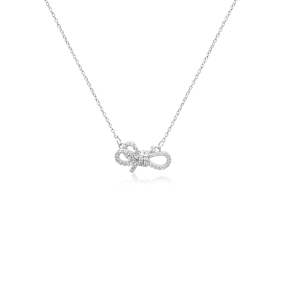 Ribbon Cubic Zirconia Necklace