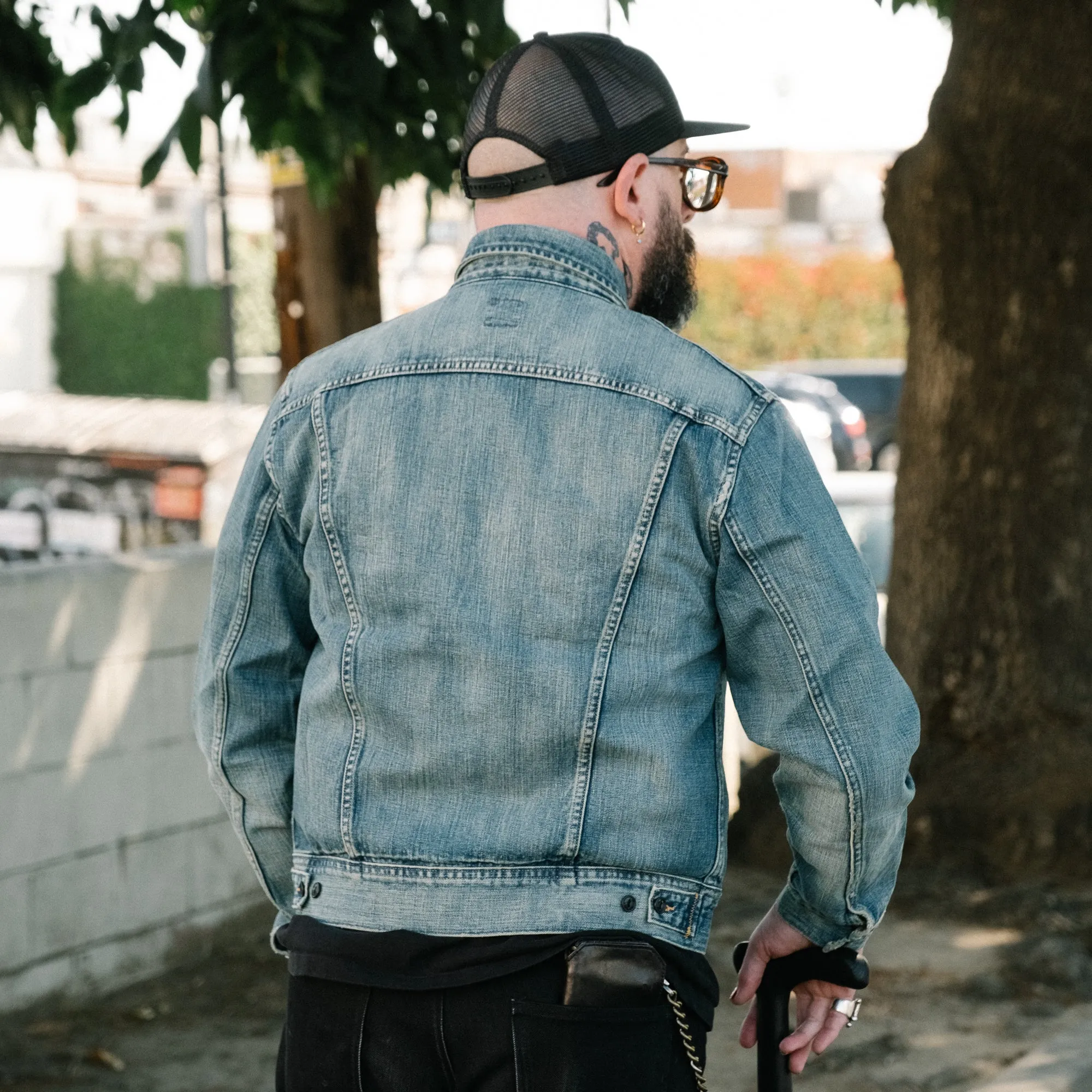 RRL Leeland Indigo Denim Trucker Jacket