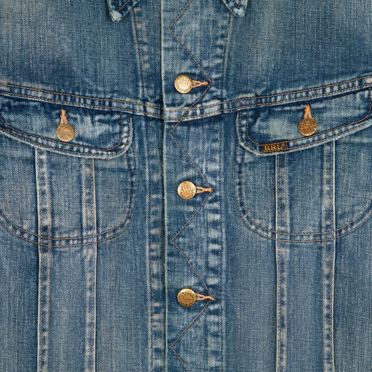 RRL Leeland Indigo Denim Trucker Jacket