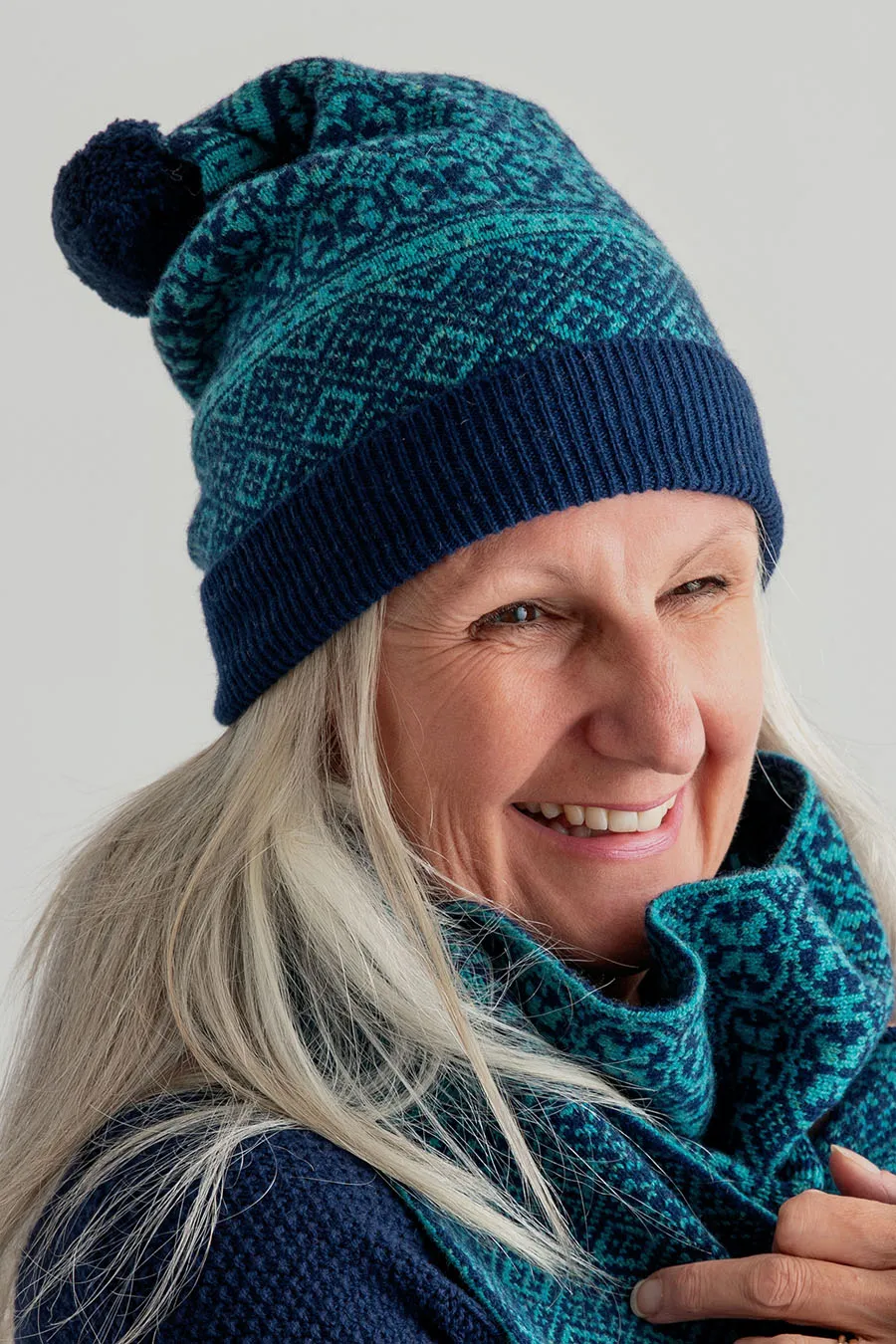 Rubislaw Fair isle Ski hat - Green