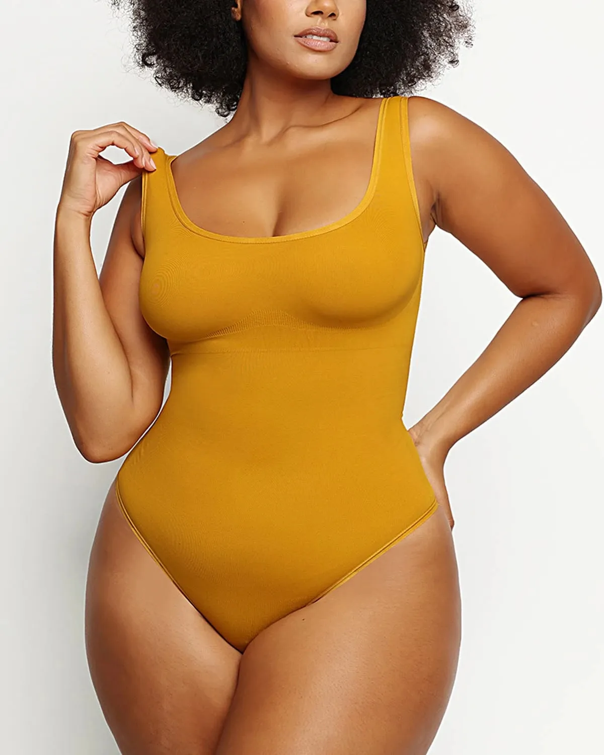 Scoop Tank Thong Bodysuit