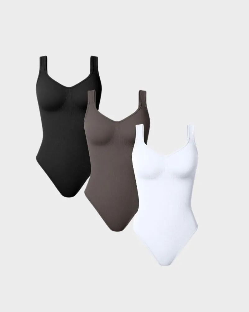 SheCurve® Scoop Neck Thong Bodysuit